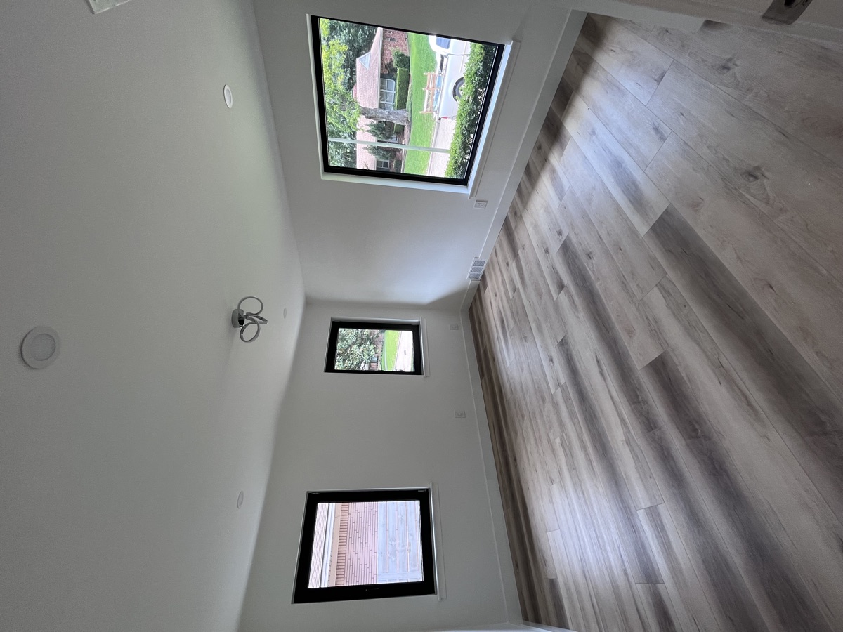 Multiple window installation — new construction interior